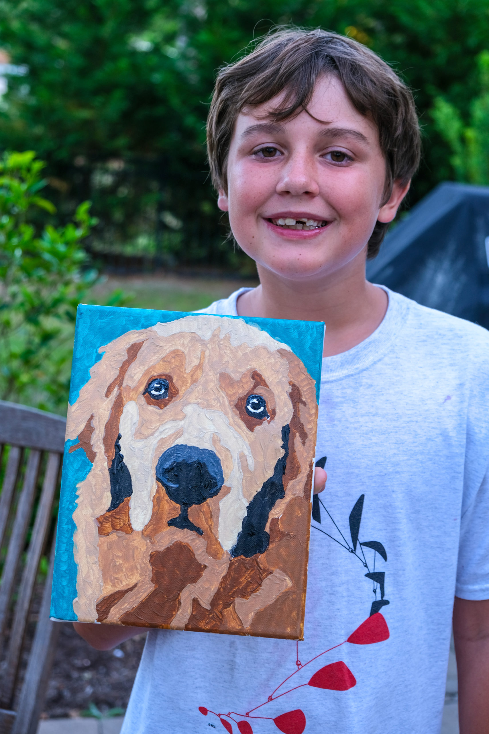 Turn your photo into art with a Custom PaintbyNumbers Pet Portrait Kit