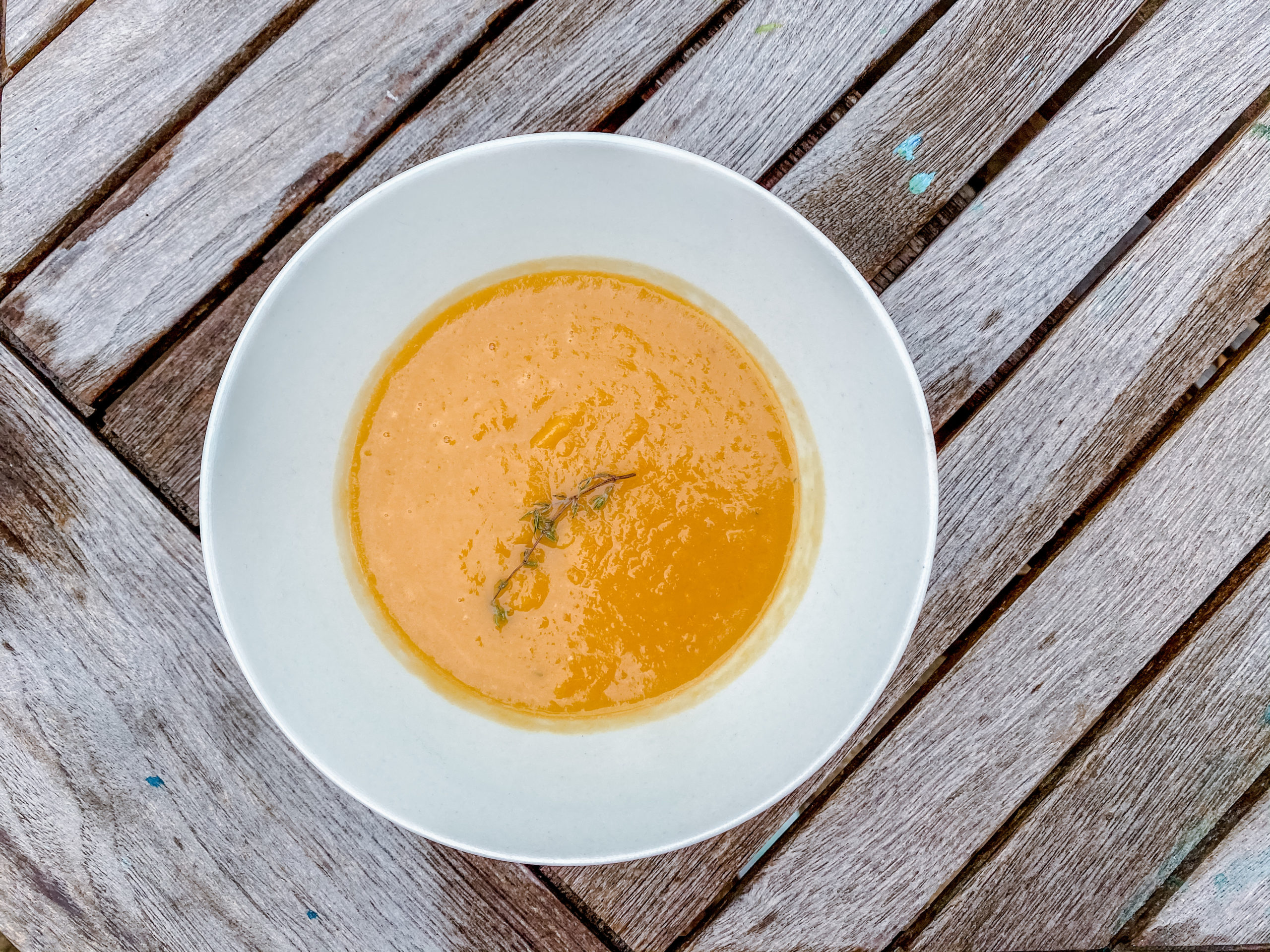 Butternut Squash Soup with Caramelized Onions Recipe